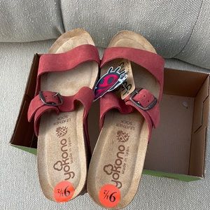 Yokono 2 Bands Wedge Sandals 9.5